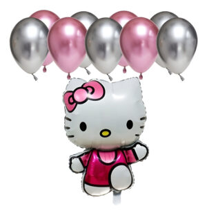 Set Globos Decoración 10 Uds Personajes Hello Kitty