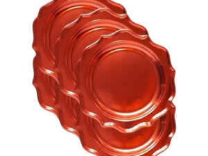 Pack 6 Uds Plato Pequeño / Diseño Bordes Con Siluetas