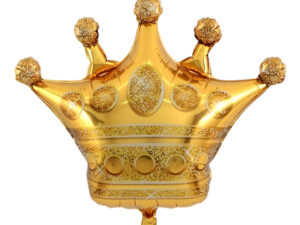 Globo Metálico Para Decoración Silueta Corona