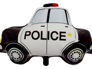 Globo Metálico Con Forma De Auto Patrulla De Policía
