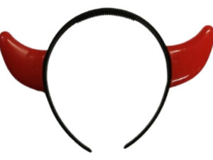 Cintillo Diablo Con Luz Fluor / Decoración Halloween Fiesta