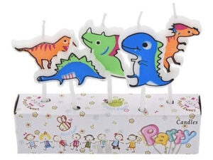 Velas Para Decoración De Torta 5 Uds Con Forma Dinosaurios