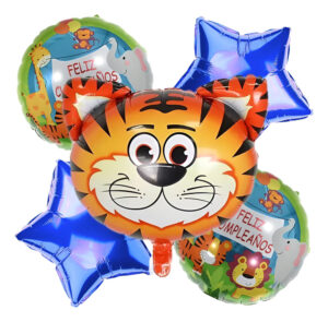 Set Globos Decoración 5 Uds Animales Círculos - Estrellas