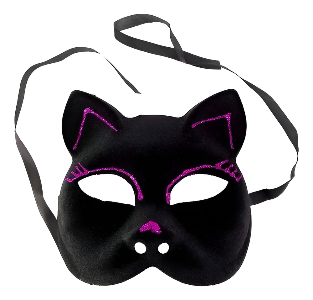 Mascara Para Tu Disfraz / Antifaz Gato - Imagen 4