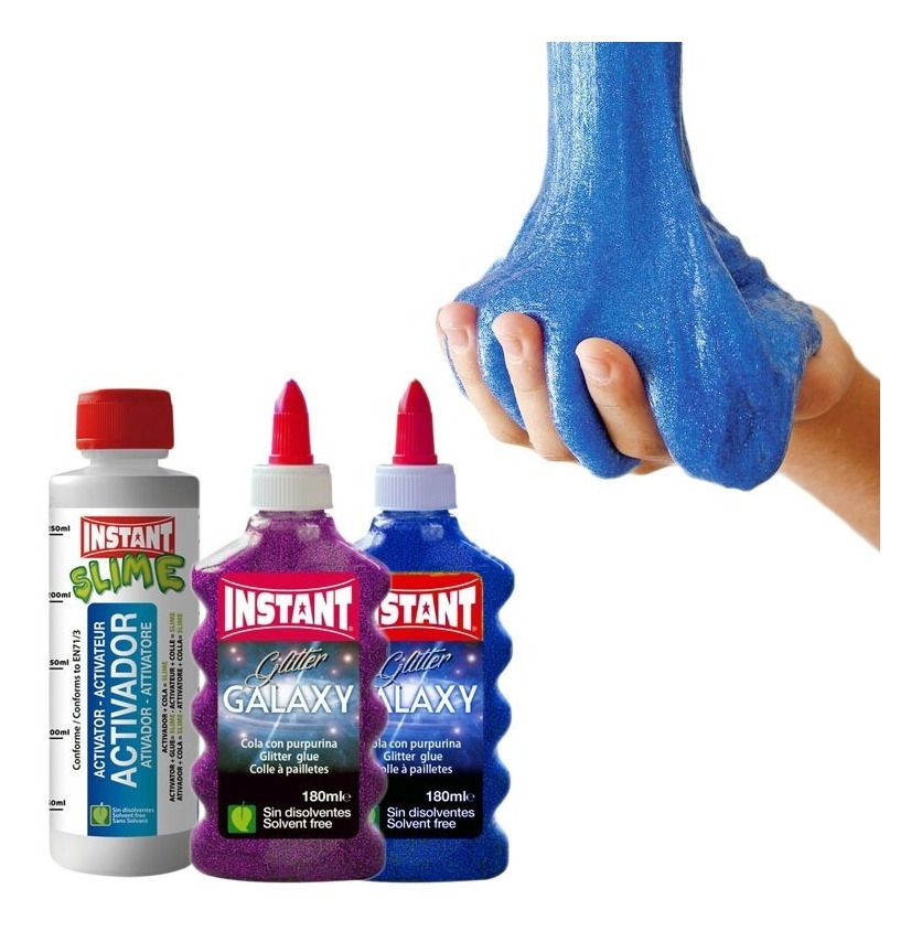 Kit Completo Para Crear Slime / Glitter / Galaxy / 360 Ml - Imagen 5