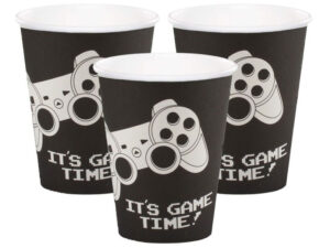 Pack 6 Uds Vaso De Cartón Con Diseño Game Videojuegos