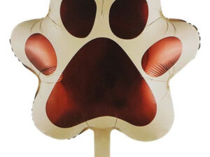 Globo Metálico Decoración Animal Huella De Perro