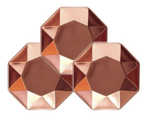 Pack 3 Uds Plato Grande M 25 / Diseño Hexagonal 3 D