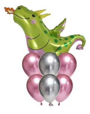 Set De Globos Decoración 7 Uds Personaje Mini Dragón
