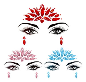 Pack 3 Face Sticker / Brillos /cara / Piedras Tatoo