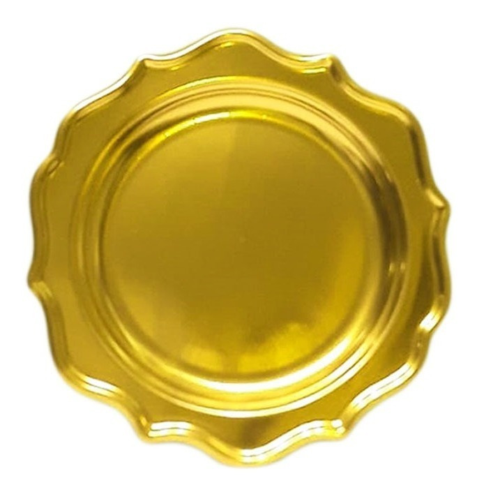 Pack 3 Uds Plato Grande / Diseño Bordes Con Siluetas - Imagen 6