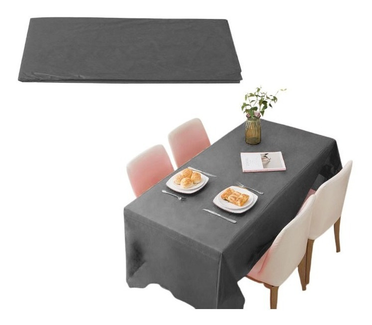 Mantel Plástico Para Decoración De Mesa Rectangular Unicolor - Imagen 7