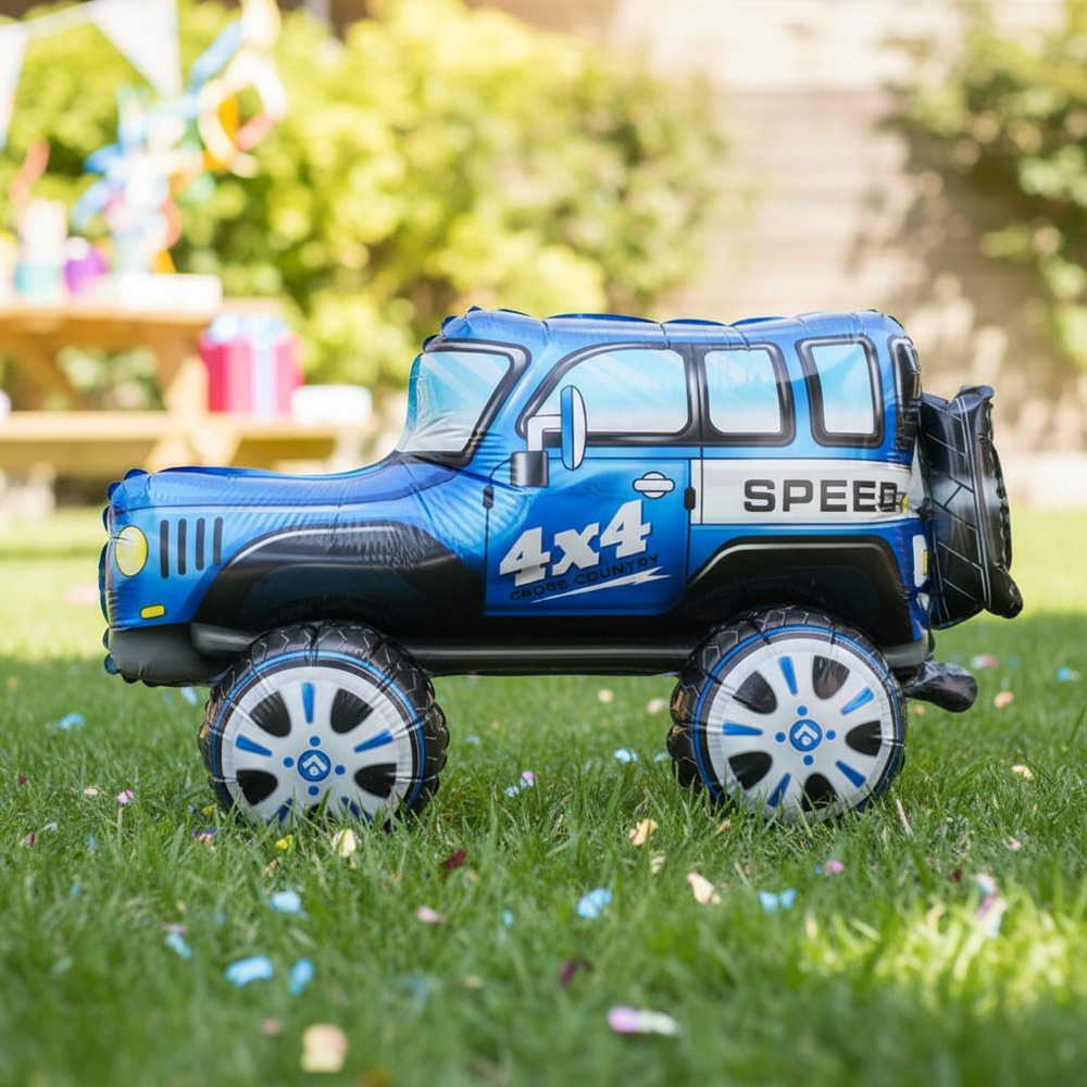 Globo Metálico 3d Figura Automóvil - Imagen 3