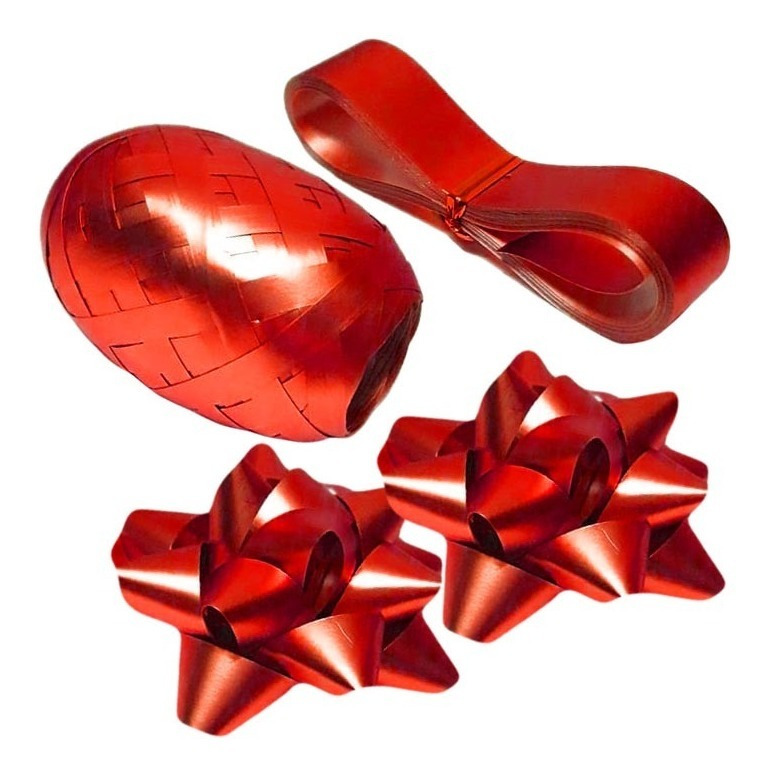 Set De Lazos Mas Cintas Para Decoración De Regalos - Imagen 2