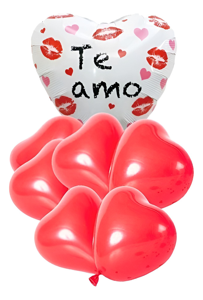 Set De Globos Decoración 7 Uds Corazón - Imagen 12