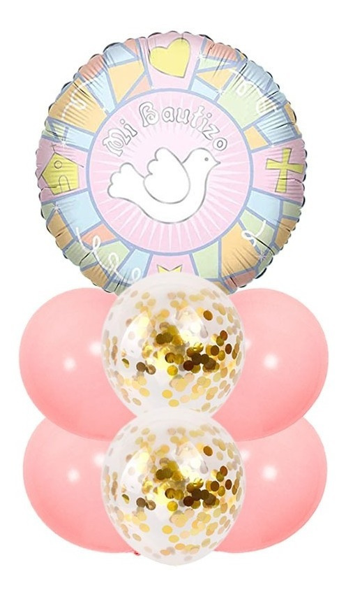 Set De Globos Decoración 7 Uds Especial Bautizo - Imagen 5