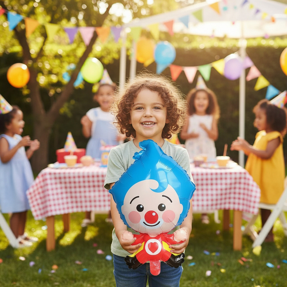 Globo Metálico Silueta Payaso Plim Plim - Imagen 3