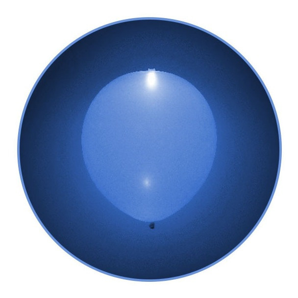 Pack 5 Uds Globos De Látex Con Luz Intermitente Rojo/azul - Imagen 2