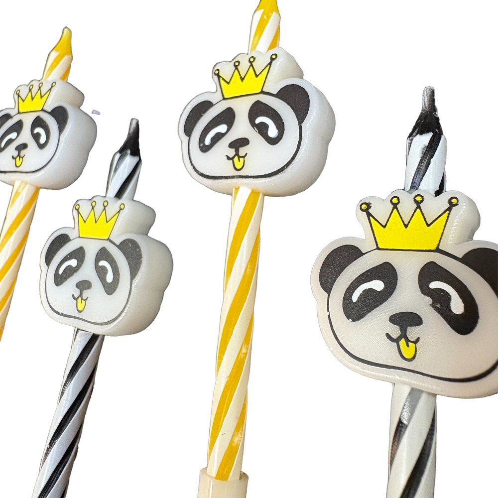 Vela Decoración Torta Panda Corona