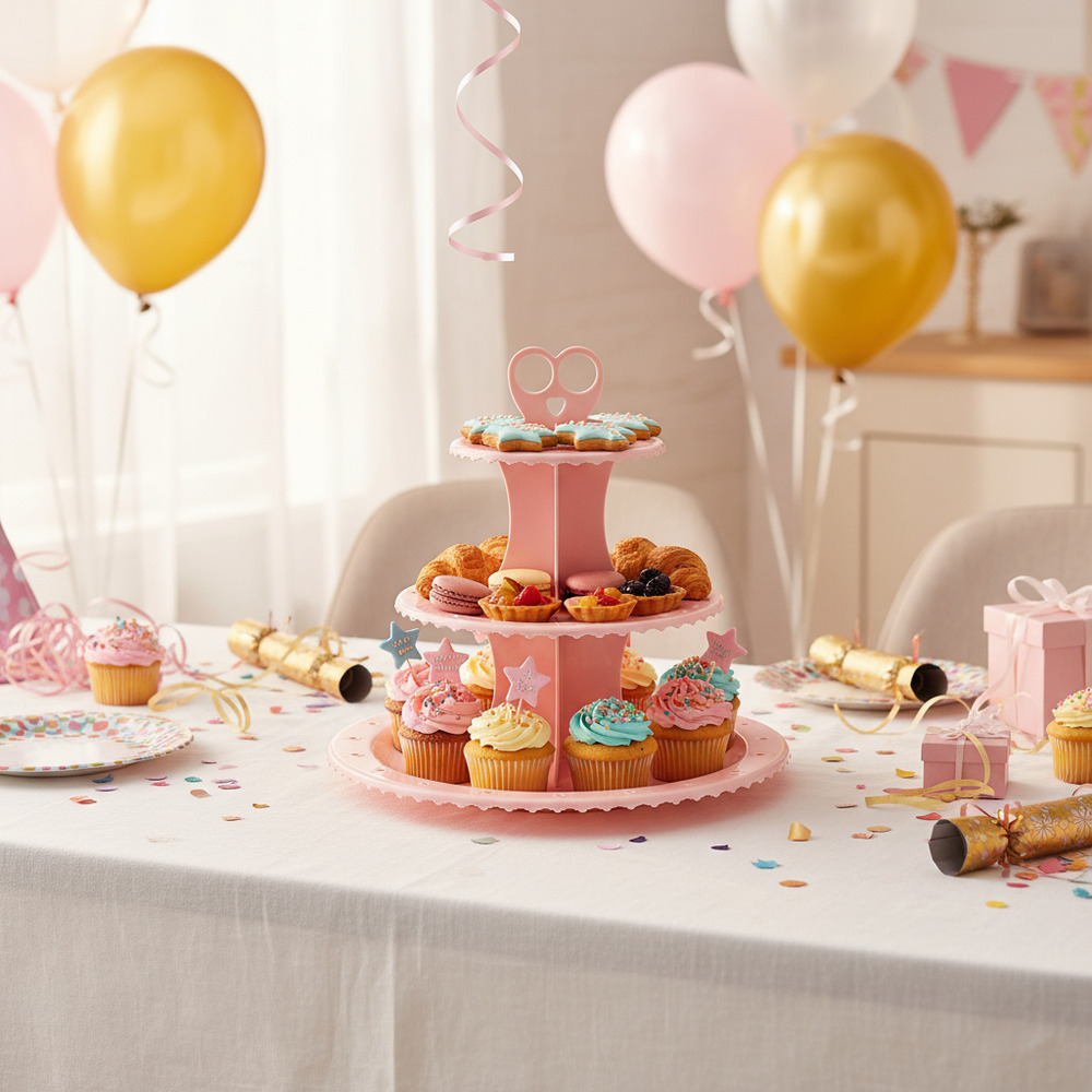 Base / Pedestal / Soporte Para Postres Cupcakes 3 Niveles - Imagen 2