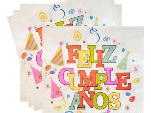 Servilletas De Papel Para Decoración Motivo Feliz Cumpleaños