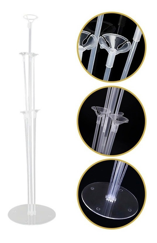 Pack 2 Uds Set De Globos Decoración Corazón + 2 Bases - Imagen 14