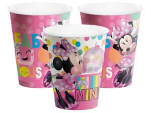 Pack 6 Uds Vaso De Cartón Con Diseño Minnie P O P