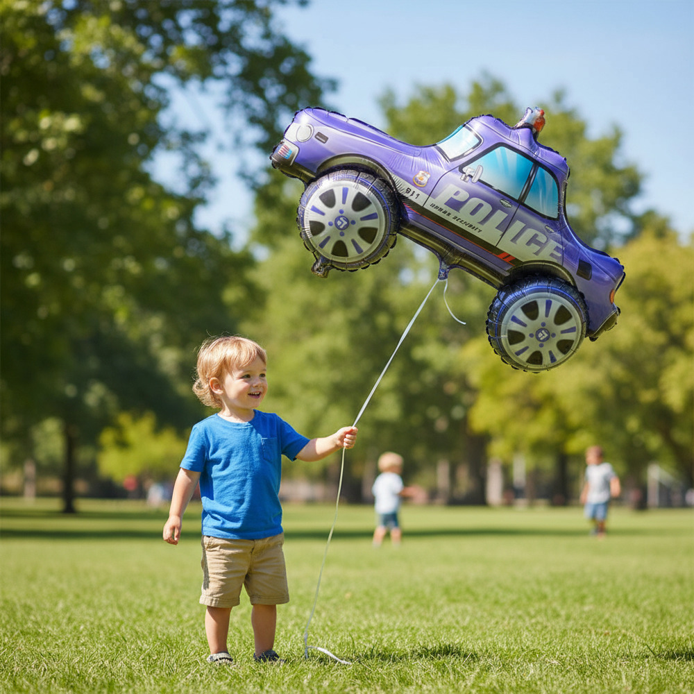 Globo Metálico 3d Figura Automóvil - Imagen 7